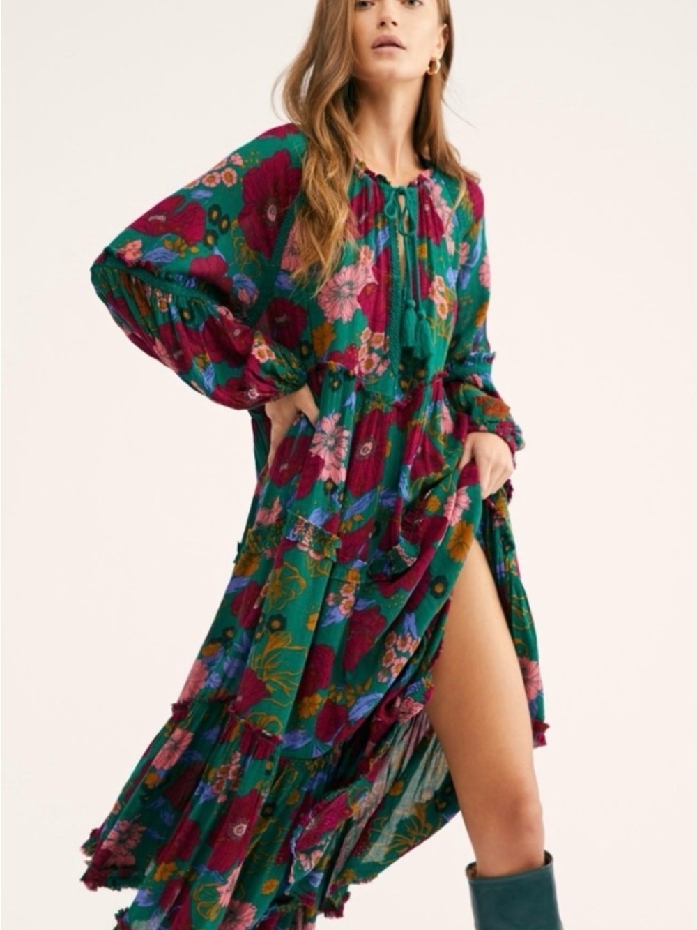 NWOT Free People In the Moment long dress sz Medium